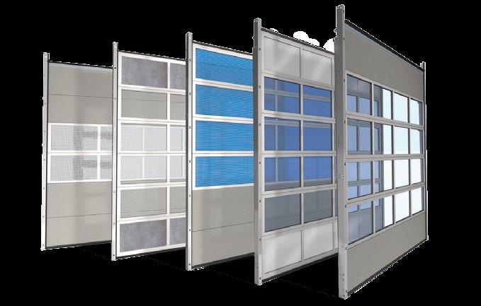 Mogą być pełne lub wykonane w kombinacji przezroczystych, barwionych, izolowanych lub ażurowych okien umieszczonych w aluminiowych kasetach. Wszystko jest możliwe.