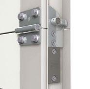 Drzwi osobowe mogą być zamontowane w bramie o maksymalnej szerokości 6,000 mm.