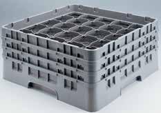 System łatwy w obsłudze i bezpieczny w układaniu stert pionowych Ergonomiczny projekt Kosze Cambro Camracks