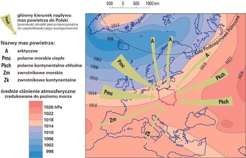 Klimat Polski wykazuje cechy charakterystyczne dla typowego w Europie zachodniej klimatu morskiego i typowego w Europie Wschodniej klimatu