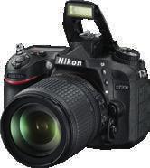 FX. 750 Pełnoklatkowa matryca 24,2 mln pikseli ISO 100 12800 51 polowy system AF z detekcją fazową TTL Filmowanie FullHD
