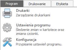 Ustawienia programu zakładka program Ustawienia programu znajdują się w zakładce Program.