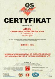 Potwierdzeniem wysokich standardów jest wdrożony w naszej firmie system zarządzania jakością ISO 9001:2015. Obecnie Atrium zatrudnia ponad 120 pracowników w całym kraju.