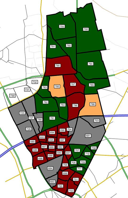 Rysunek 1.12 Charakter obszarów zgodnie z opracowaniem BPRW.