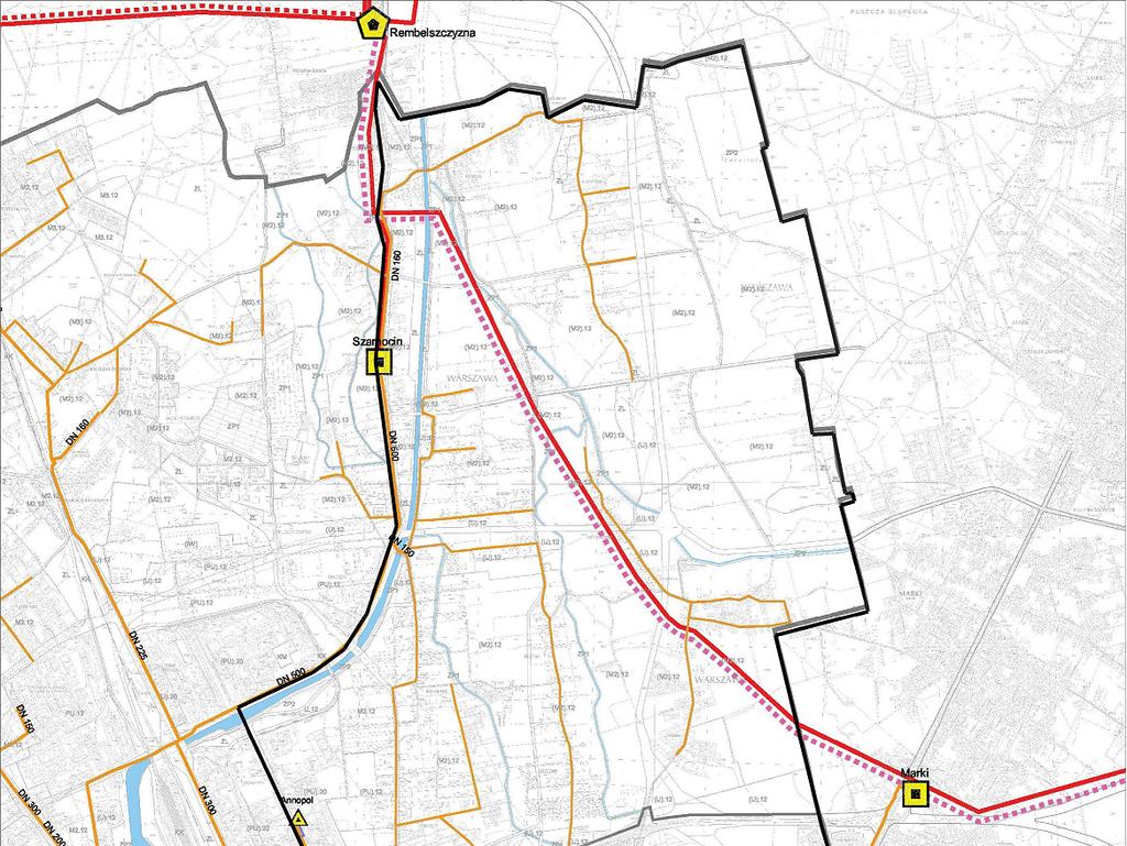 Studium przebiegu końcowego odcinka II linii