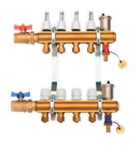 ] Rozstaw H Szerokość L 2 232 3 282 4 332 5 382 6 50 432 7 482 8 532 9 582 10 632 MManifold and collector for floor heating Rozdzielacz
