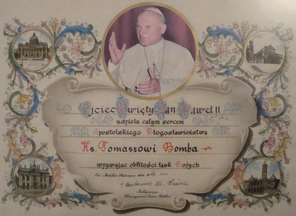 238 Monografia rzymskokatolickiej parafii Świętej Trójcy w Komarowie 1982 roku w Katedrze Lubelskiej przyjął święcenia kapłańskie. Wikariusz parafii św. Wojciecha w Wąwolnicy (1982-1984), św.