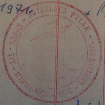 Monografia rzymskokatolickiej parafii Świętej Trójcy w Komarowie 61 Pieczęć 13 Rok 1971, 10 grudnia. Odcisk pieczęci pomocniczego biskupa lubelskiego Bolesława Pylaka.