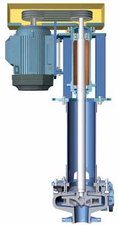 Pionowe pompy do rząpi z wykładziną gumową lub ze stopów utwardzanych Pompy Metso do rząpi zostały zaprojektowane specjalnie do transportu szlamów ściernych i cechują się solidną budową i łatwością