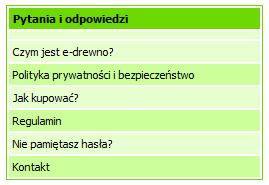 Pytania i odpowiedzi W lewej części ekranu aplikacji e-drewno znajduje się menu Pytania i odpowiedzi (Rys. 10)