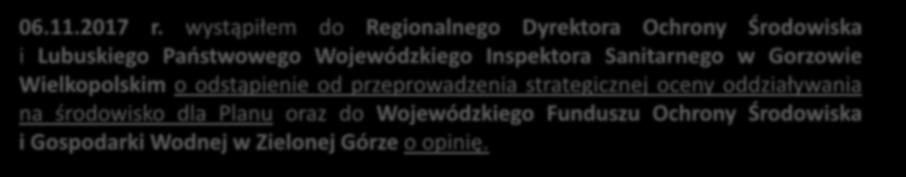 PLAN GOSPODARKI NISKOEMISYJNEJ Od 6 do 27 listopada 2017 r.