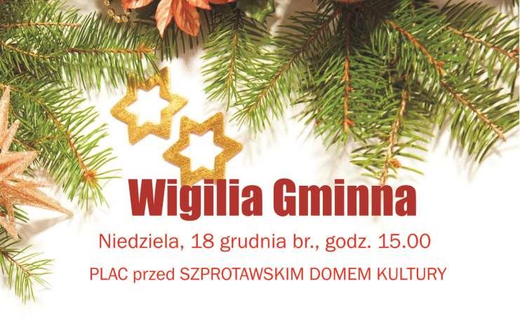 ZAPROSZENIE NA WIGILIĘ GMINNĄ