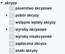 Wyszukiwanie za pomocą formularza słowa kluczowe Niektóre hasła można rozwinąć na