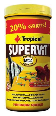 62 Puls branży SUPERVIT i MALAWI 20% pokarmu gratis Od marca rusza promocja na pokarmy firmy TROPICAL Supervit oraz Malawi. Klienci kupując puszkę o pojemności 500 ml otrzymują 20% pokarmu gratis.