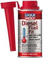 Depresator Diesel -31 o C Pojemność: 150 ml LIQUI MOLY Preparat wytrącający parafinę w oleju napędowym do -31 o C. Wystarcza na 11-12 L.