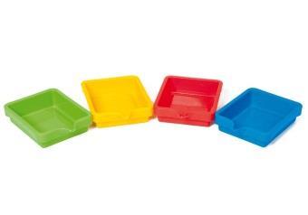 , plastik 16 x 12 x 4 cm TKTY7272 Tace do prac plastycznych duże