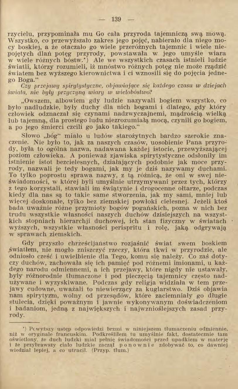 rzycielu, przypominała mu Go cała przyroda tajemniczą swą mową.