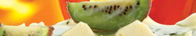 Kostka Kiwi 4. Dekoracja 3. Żel kiwi 1. Biszkopt czekoladowy: KOMPLET Czekoladowe Soft 2.