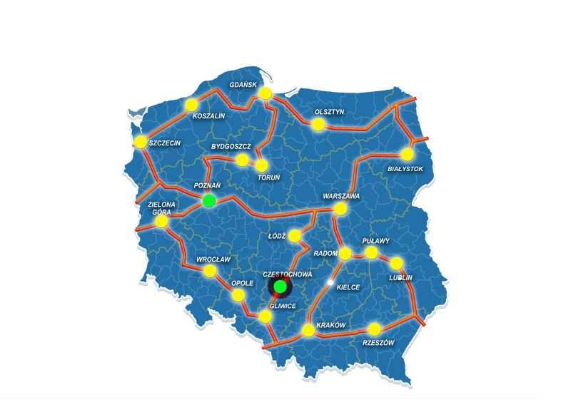 U3: usługi kampusowe - lokalizacja Ilość Jednostek: 20 (poza Kielcami, UW W-wa) 1. Klaster lokalny: 8 - Poznań, Bydgoszcz, Kraków, Puławy, Lublin, Białystok, Częstochowa, Gdańsk; 2.