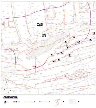 Tab. 3. Przemieszczenia wybranych reperów w rejonie zagrożeń X/S w trakcie prowokowania pełzania górotworu Tab. 3. Displacement of chosen benchmarks in hazardous X/S area Data/reper/rzędna 1002 81.