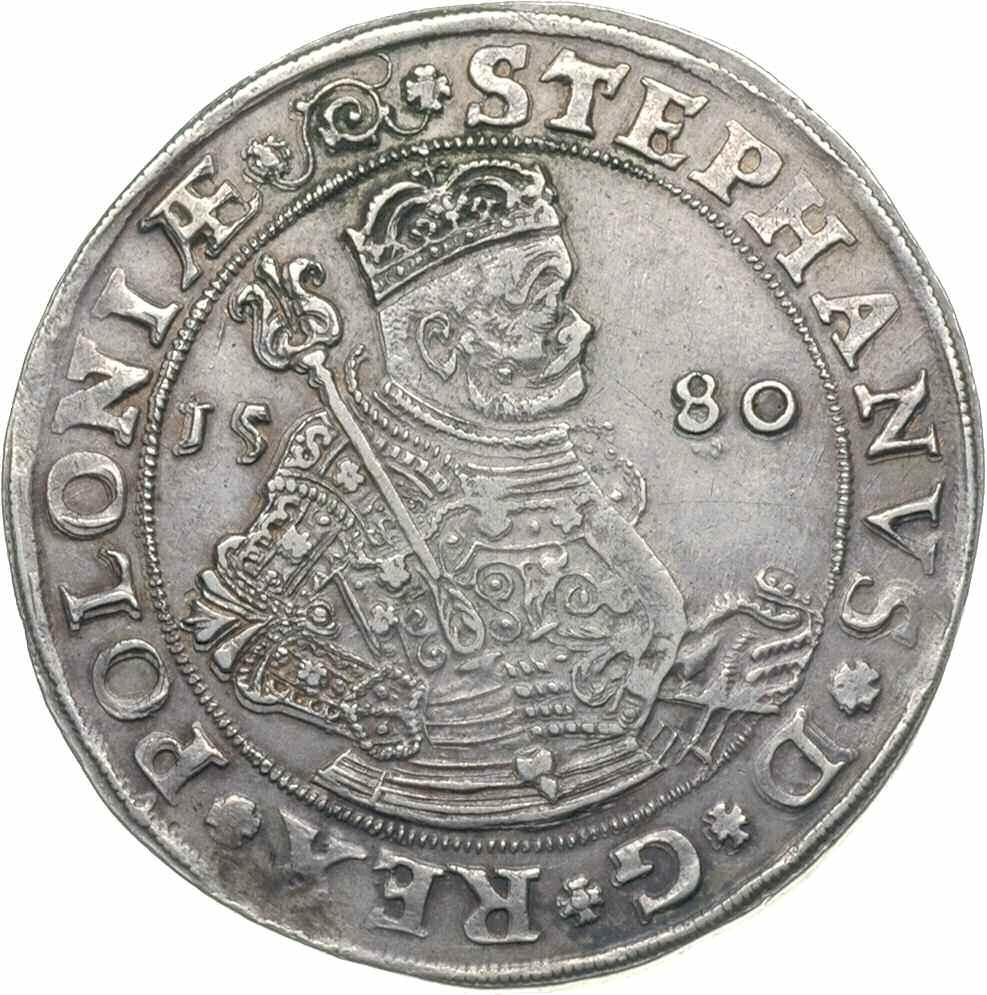 *23. Stefan Batory, talar 1580, Olkusz, Aw: