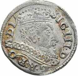 *29. Zygmunt III Waza, trojak 1602, Wilno, Popiersie króla w prawo i napis wokoło SIG III D - G R PO M D L, Rw: Cyfry III, poniżej