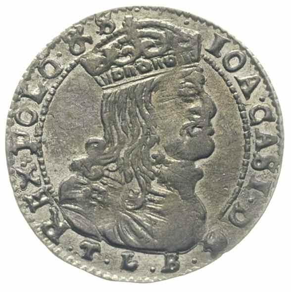 Jan II Kazimierz, złotówka próbna 1668, Bydgoszcz?