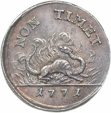 *58. Stanisław August Poniatowski, odbitka w srebrze próbnego dukata z 1779 r,