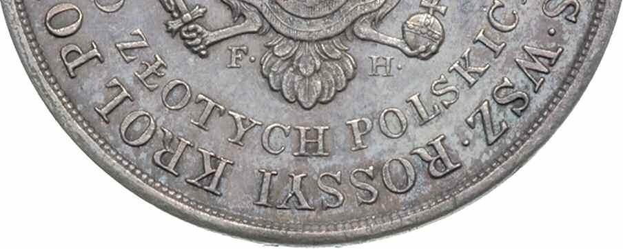 półkolisty napis 10 ZŁOTYCH POLSKICH, wokoło napis MIKOŁAY I CES WSZ
