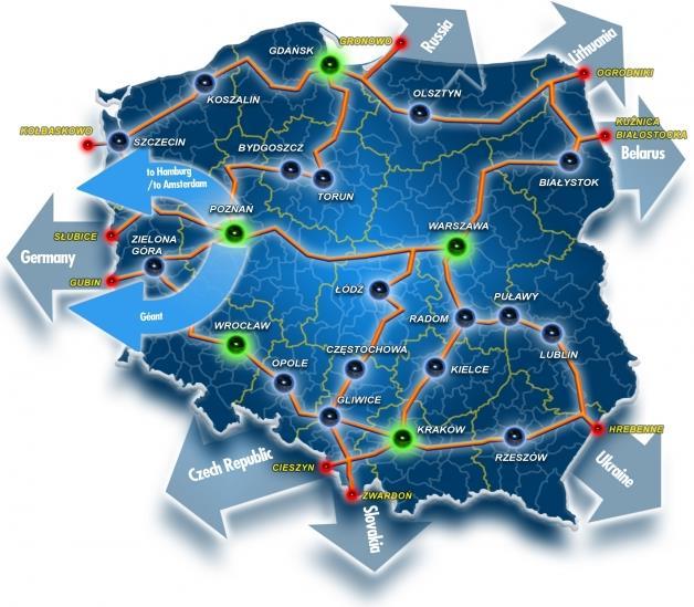 WAN Połączenia na stosunkowo dużym obszarze (województwo, kraj kontynent) Wykorzystanie usług operatorów telekomunikacyjnych (TP S.