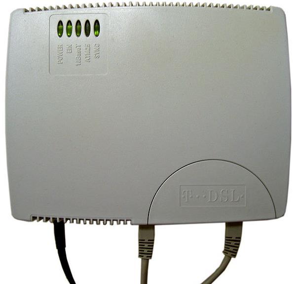 lub złącze USB (nowsze) A/DSL Digital Subscriber Line cyfrowa linia abonencka (do 52Mb/s)