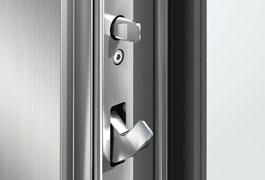 6 Schüco Aluminiowe drzwi wejściowe Bezpieczeństwo Drzwi z zamkiem antywłamaniowym Schüco SafeMatic Systemy zabezpieczeń Warto zainwestować w system zabezpieczeń antywłamaniowych, w zamian zyskując