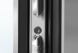 Firma Schüco oferuje najnowocześniejsze systemy zamków pięciopunktowych i opcjonalne wyposażenie dodatkowe, dzięki którym każde drzwi wejściowe można zaprojektować wedle własnych potrzeb.