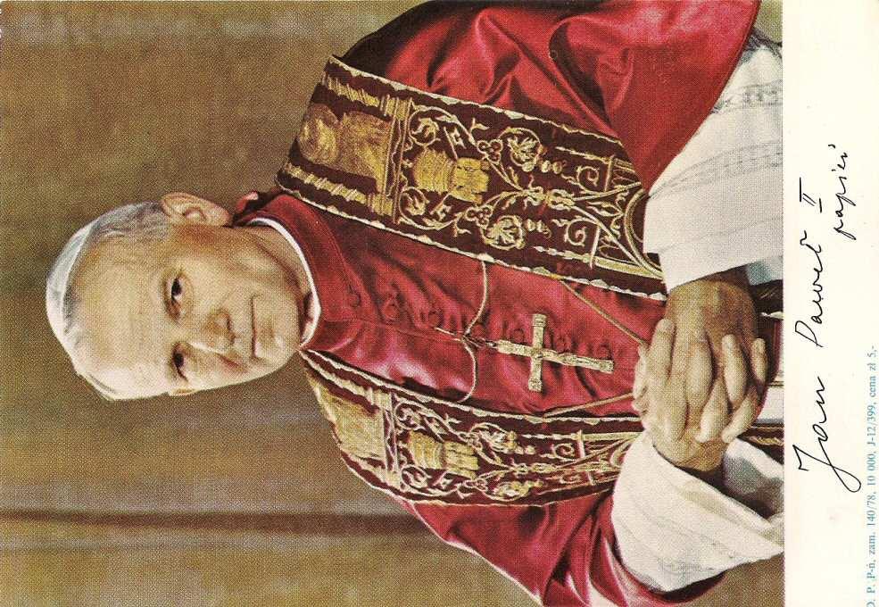 Nnx-30 1979 Nnx-30r 1979 widokówka wydawca nieznany. Jan Paweł II, papież.