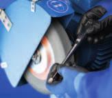 Ziarno ścierne: A = Korund C = Węglik krzemu (SiC) Przykładowe użycie: Zaokrąglanie krawędzi Szlif precyzyjny implantów Szlifowanie łopatek turbin Usuwanie śladów obróbki na instrumentach