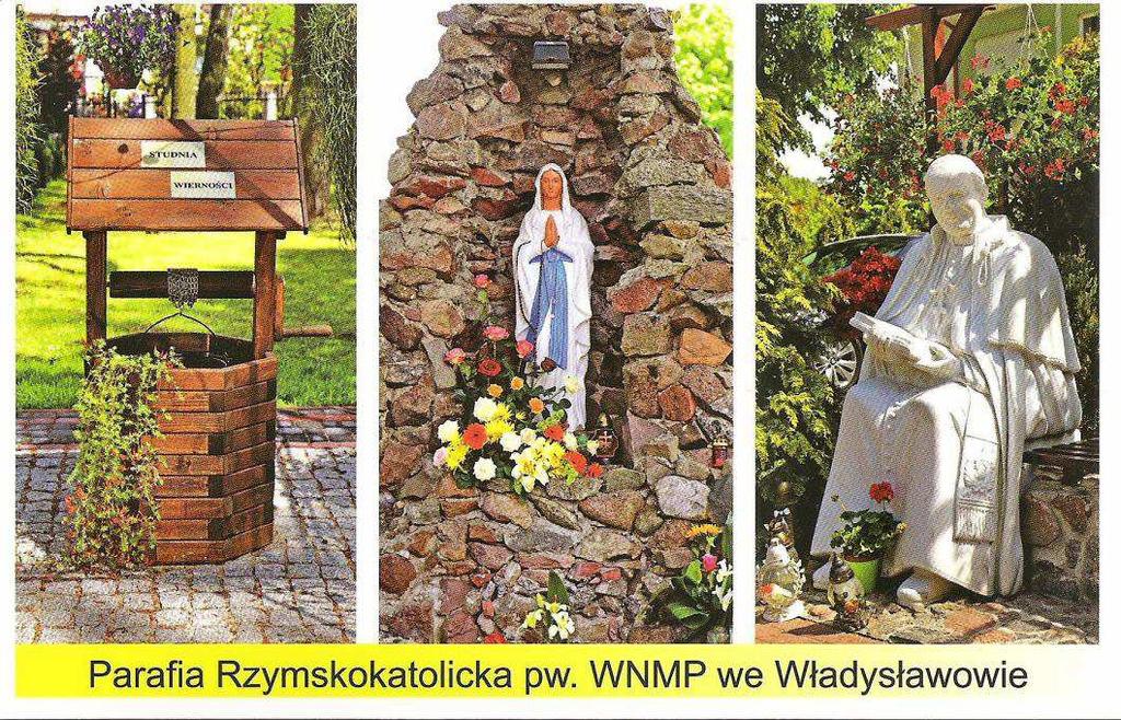 Parafia Rzymskokatolicka pw. WNMP we Władysławowie. Na rewersie: Studnia Wierności.