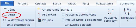 M Rysuj Styl Kolor linii (wybrać z listy). 2.M Rysuj Styl Kreskowa (wybrać z listy).