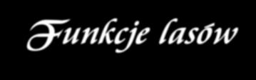 Funkcje lasów Funkcje lasów, które pełnią względem otaczającego je środowiska, można podzielić na trzy grupy: przyrodnicze, ochronne, gospodarcze.