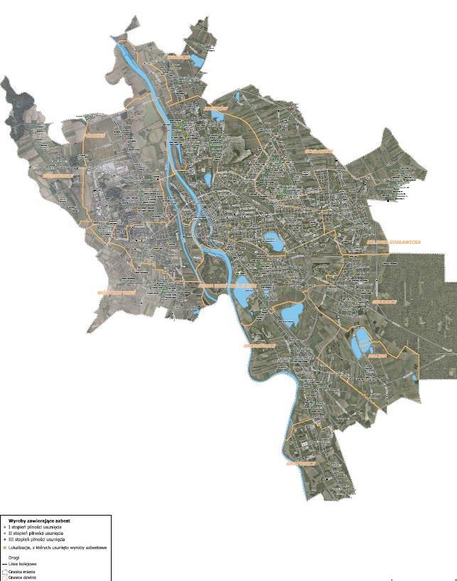 Mapa nr 3 Mapa rozmieszczenia wyrobów zawierających