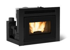 WKŁADY KOMINKOWE Z PŁASZCZEM WODNYM (naczynie przeponowe; zawór bezpieczeństwa 3 bary) COMFORT IDRO L 80 Moc 3,8 12,6 kw; autonomia 28 godz.