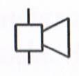 Sygnał dźwiękowy Urządzenie alarmowe Tachograf ze wskaźnikiem czasu, prędkości i odległości, a także oświetleniem oraz pamięcią Linią kropka-kreska oddziela się elementy układu lub je grupuje Symbol