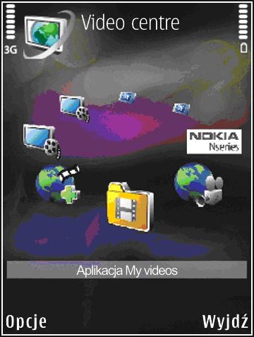 Nokia Video Centre 94 Nokia Video Centre Dzięki Nokia Video Centre (usługa sieciowa) można pobierać i bezpośrednio odtwarzać strumieniowo pliki wideo, korzystając z kompatybilnych internetowych usług