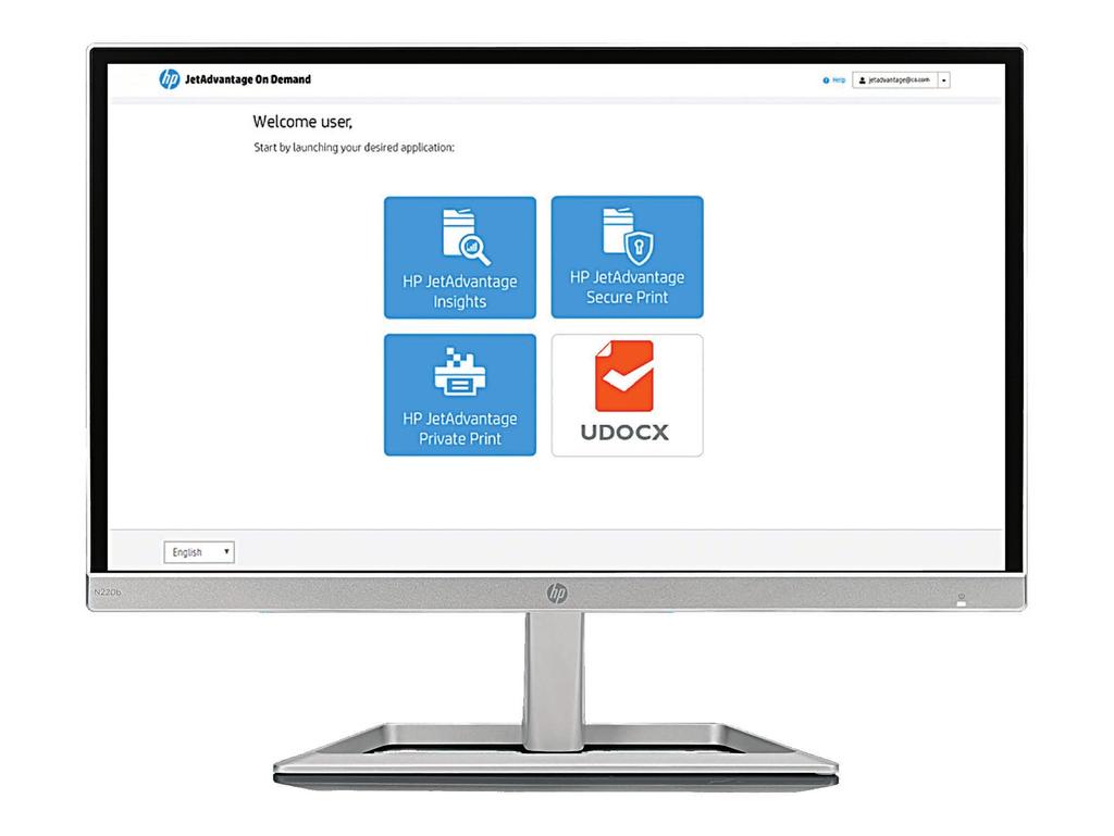 13 Przedstawiamy oprogramowanie HP JetAdvantage On Demand HP JetAdvantage On Demand to pierwszy w branży portal oprogramowania jako usługi (SaaS) umożliwiający proste i niedrogie