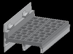 SITA POLIURETANOWE SITA POLIURETANOWE MODUŁOWE SYSTEM 2000 SPM-s2000 standardowy moduł sita o wymiarach 300x1000 mm posiada od spodu dwa pręty