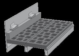 Montowanie sit do konstrukcji podsitowej odbywa się za pomocą poliuretanowej listwy montażowej.