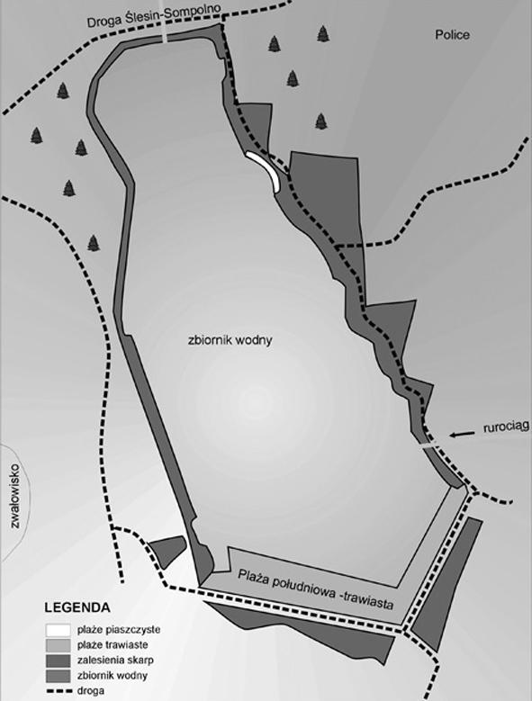 Natomiast na rysunku 4 przedstawiono projekt zagospodarowania wyrobiska końcowego po odkrywce Lubstów.