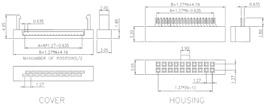złącza IDC, raster: 1.27mm / IDC sockets, pitch: 1.27mm rezystancja styków: 20mΩ max prąd maksymalny: 500V AC rms (przez 1 minutę) Z MT_1.27: 500V AC rms (przez 1 minutę) Z MT_1.