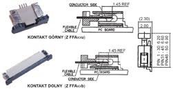 złącza FFC/FPC / FFC/FPC connectors złącza ZIF FFC/FPC, raster: 0.50mm, SMD / ZIF FFC/FPC connectors, pitch 0.