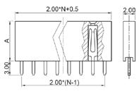 listwy stykowe cd. / cont. pin headers listwy stykowe, raster: 2.00mm cd. cont. pin headers, pitch: 2.00mm Z L2x40U 2.