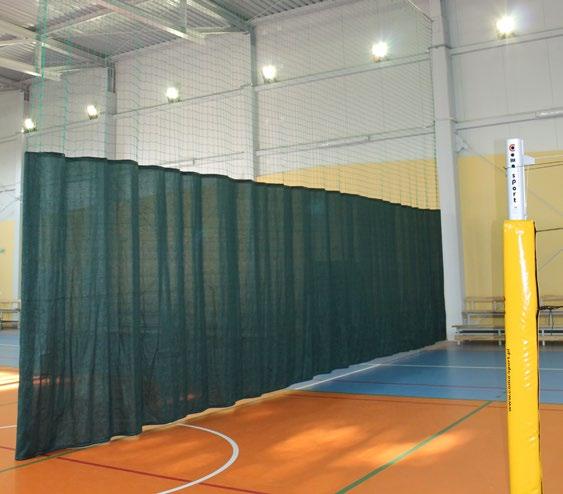 2,5 / 3,0 m od podłogi zastosowana jest tkanina z materiału półprzeźroczystego